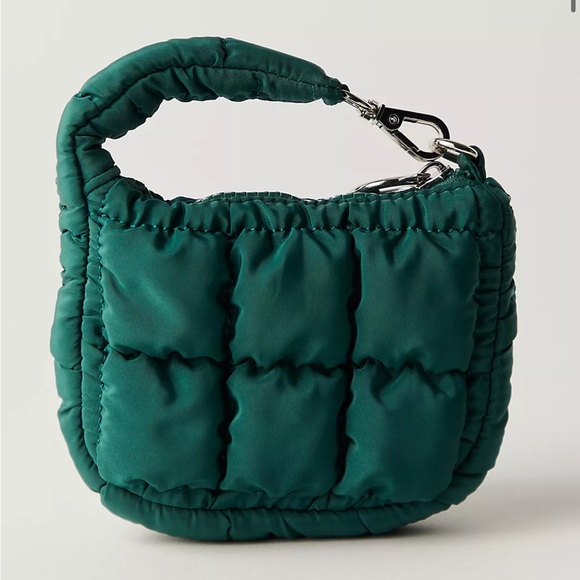 Free People Handbags - Free People NWT Green Quilted Women's Bag